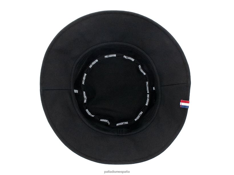 unisexo sombrero de pescador con logo Palladium negro sombreros DF42XP333