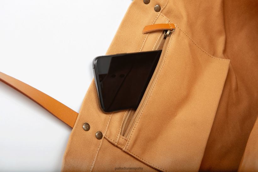 unisexo tote redondo con logo Palladium camello bolsas DF42XP326