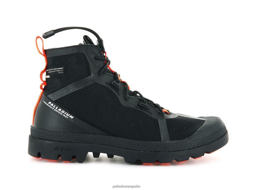 unisexo viaje liteplus aventura Palladium negro botas DF42XP57