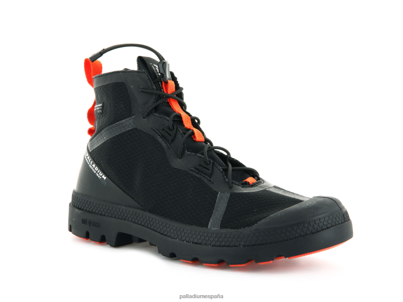 unisexo viaje liteplus aventura Palladium negro botas DF42XP57